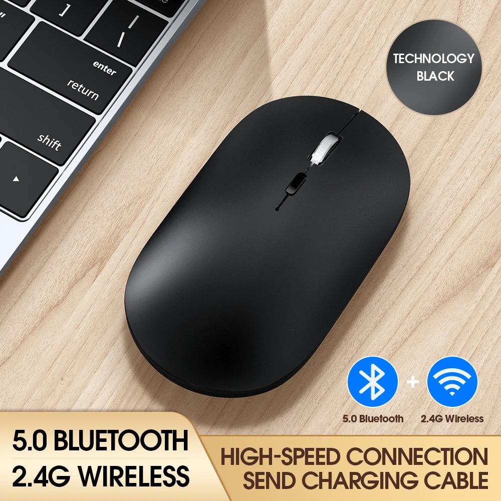 T-WOLF X2 Computer Mouse Wireless 2.4ghz Optical Rechargeable Mouse With USB TYPE C Charging Cable Computer Accessories