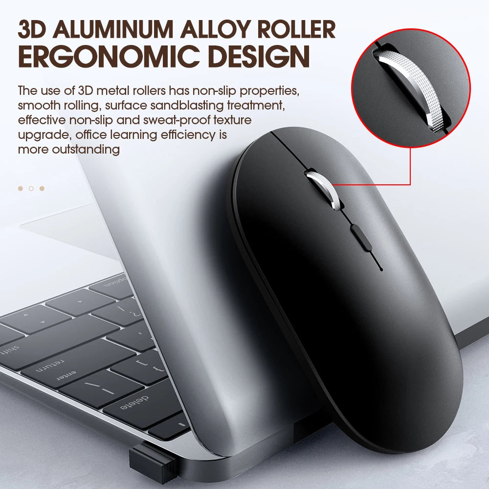 T-WOLF X2 Computer Mouse Wireless 2.4ghz Optical Rechargeable Mouse With USB TYPE C Charging Cable Computer Accessories