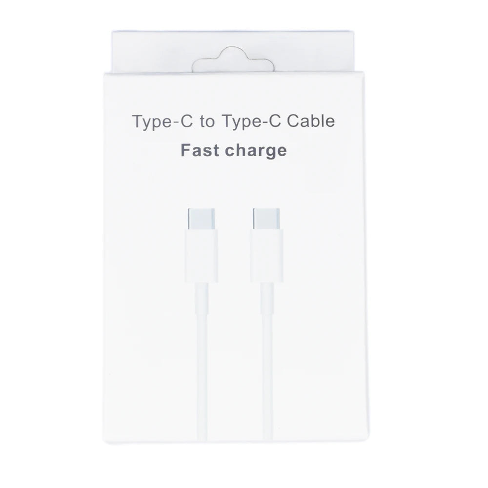 CE FCC Factory PD Fast Charging Data Cable Wire Type-C to Type-C Cable USB-C to USB-C for iphone 15 16 ipad Macbook Samsung