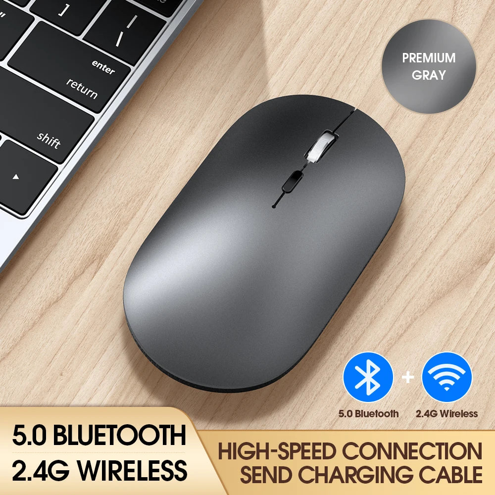 T-WOLF X2 Computer Mouse Wireless 2.4ghz Optical Rechargeable Mouse With USB TYPE C Charging Cable Computer Accessories