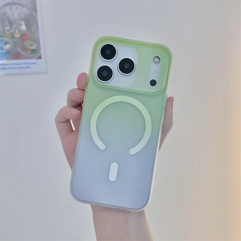 Luxury Gradient Hard PC Mobile Phone case for iPhone 17 Pro 17 Air Magnetic Phone Cover,for iphone 17 case Gradient Color