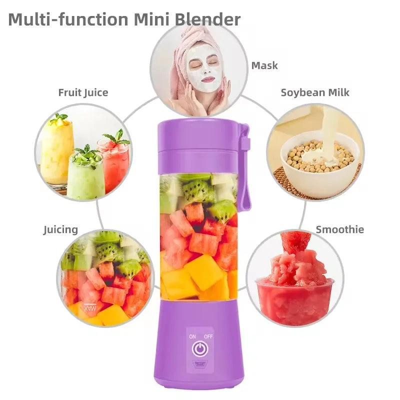2024 Best Selling Products Rechargeable Fruit Juicer Electric Mini Hand Portable Blender