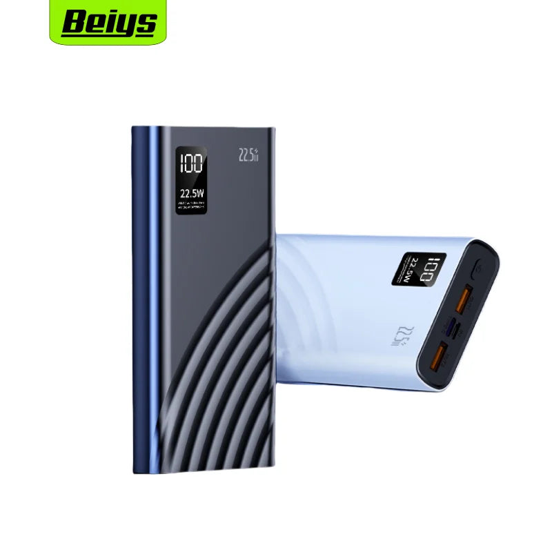 OEM/ODM Custom 20000mAh Powerbanks With Digital Display Dual USB Type C Output 22.5W Portable Power Bank 20000mAh Power Station