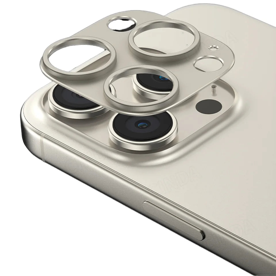 For iPhone 16Pro/16 Pro Max All-Inclusive Camera Lens Cover Tempered Glass Metal Aluminum Protection Film