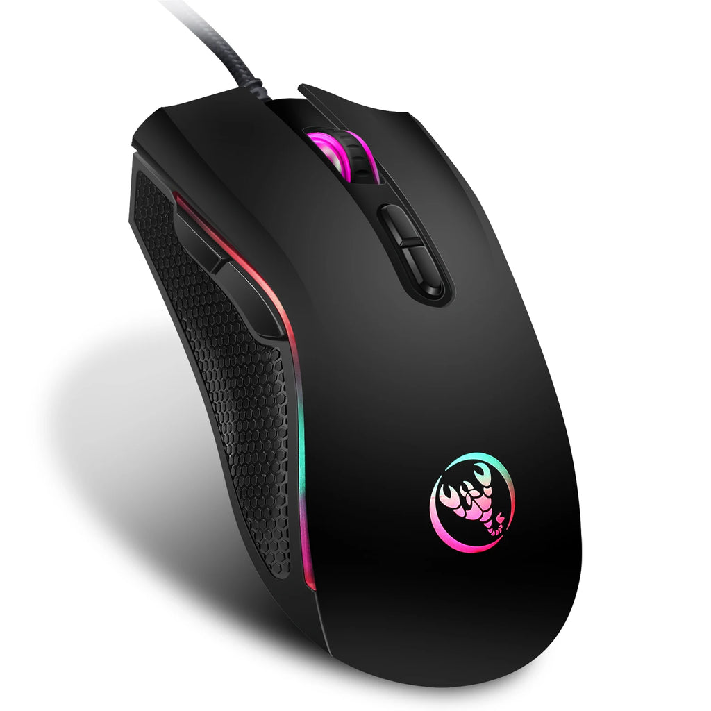 New Wired Gaming Mouse Gamer 7 Button 3200DPI LED Optical USB Computer Mouse Game Mice Mouse for PC Computer Gamer