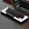 Hot Selling Portable 61 Key Gaming Keyboard 60% Gamer RGB Backlit Wired Mechanical Feel Keyboard