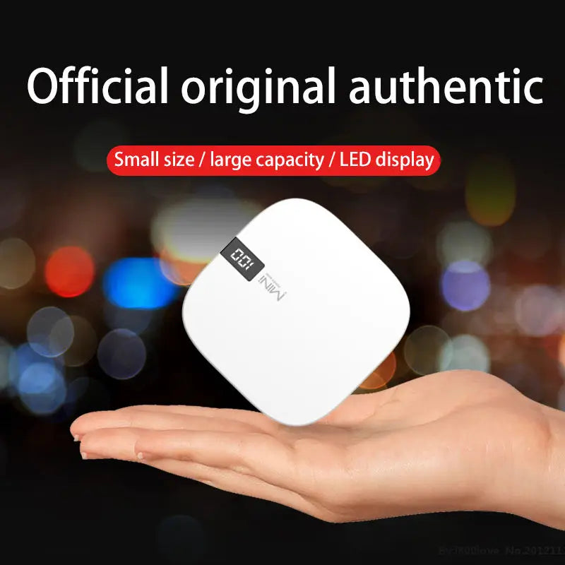 Factory Wholesale 2 USB Portable Slim Power Bank Mobile Phone Charger Portable Mini Q3 Powerbank 10000 Mah With Led Display