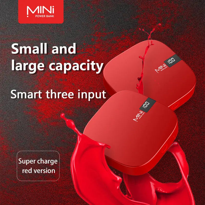 Factory Wholesale 2 USB Portable Slim Power Bank Mobile Phone Charger Portable Mini Q3 Powerbank 10000 Mah With Led Display