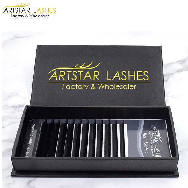 Premium Quality All Size Cashmere  Split Tip Flat Lashes 0.1 0.15 0.20 Soft Eyelash Flat Eyelash