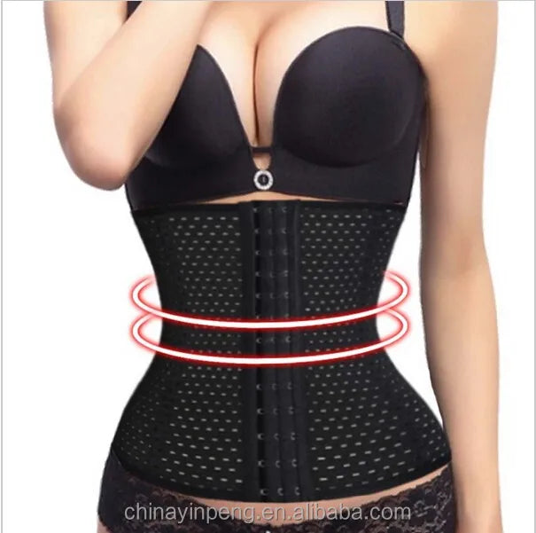 Invisible Waist Trainer, Breathable 4 Steel Boned Invisible, Waist Tummy Trainer Body Shaper Waist Trainer Cincher NBS330