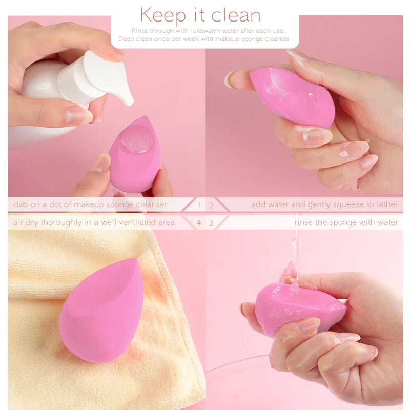 Latex Free Beauty Cosmetics Blender, Make up Powder Puff, Makeup Sponge