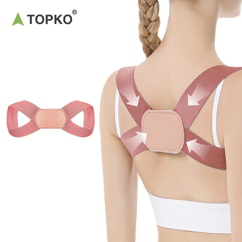 TOPKO in Stock Women Adjustable Posture Back Support Posture Corrector Back Support Hunchback Correction Back Support