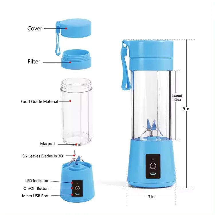 2024 Best Selling Products Rechargeable Fruit Juicer Electric Mini Hand Portable Blender