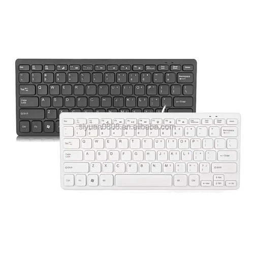 Factory Wholesale Optical Wired USB Keyboard Plug and Play Ultra Thin 78-key Business Mini Keyboard for Desktop Use New