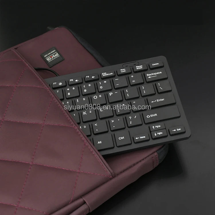 Factory Wholesale Optical Wired USB Keyboard Plug and Play Ultra Thin 78-key Business Mini Keyboard for Desktop Use New