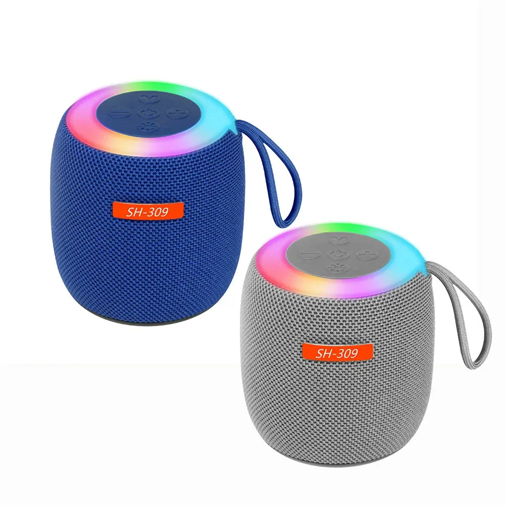 SH-309 Mini Wireless Speakers Party Outdoor Portable Subwoofer Led Color RGB Night Light Small Speaker