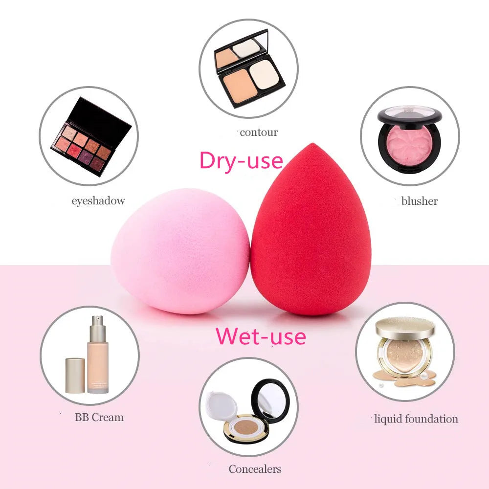 Latex Free Beauty Cosmetics Blender, Make up Powder Puff, Makeup Sponge