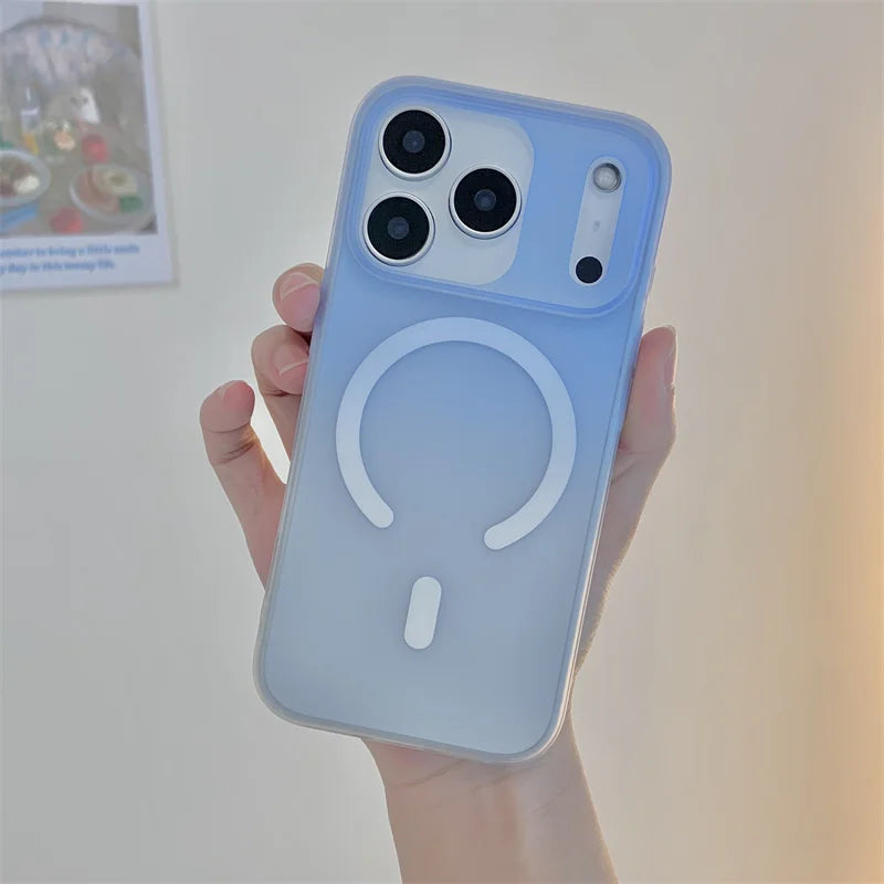 Luxury Gradient Hard PC Mobile Phone case for iPhone 17 Pro 17 Air Magnetic Phone Cover,for iphone 17 case Gradient Color